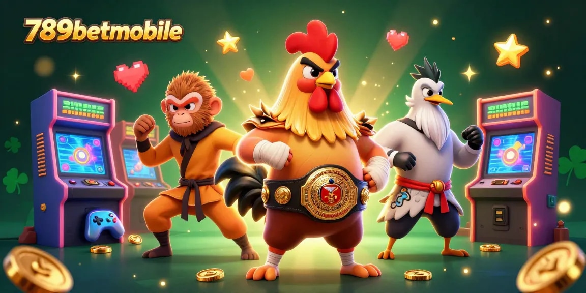 Experience high-energy gaming action at 789betmobile with vibrant arcade elements and iconic characters.