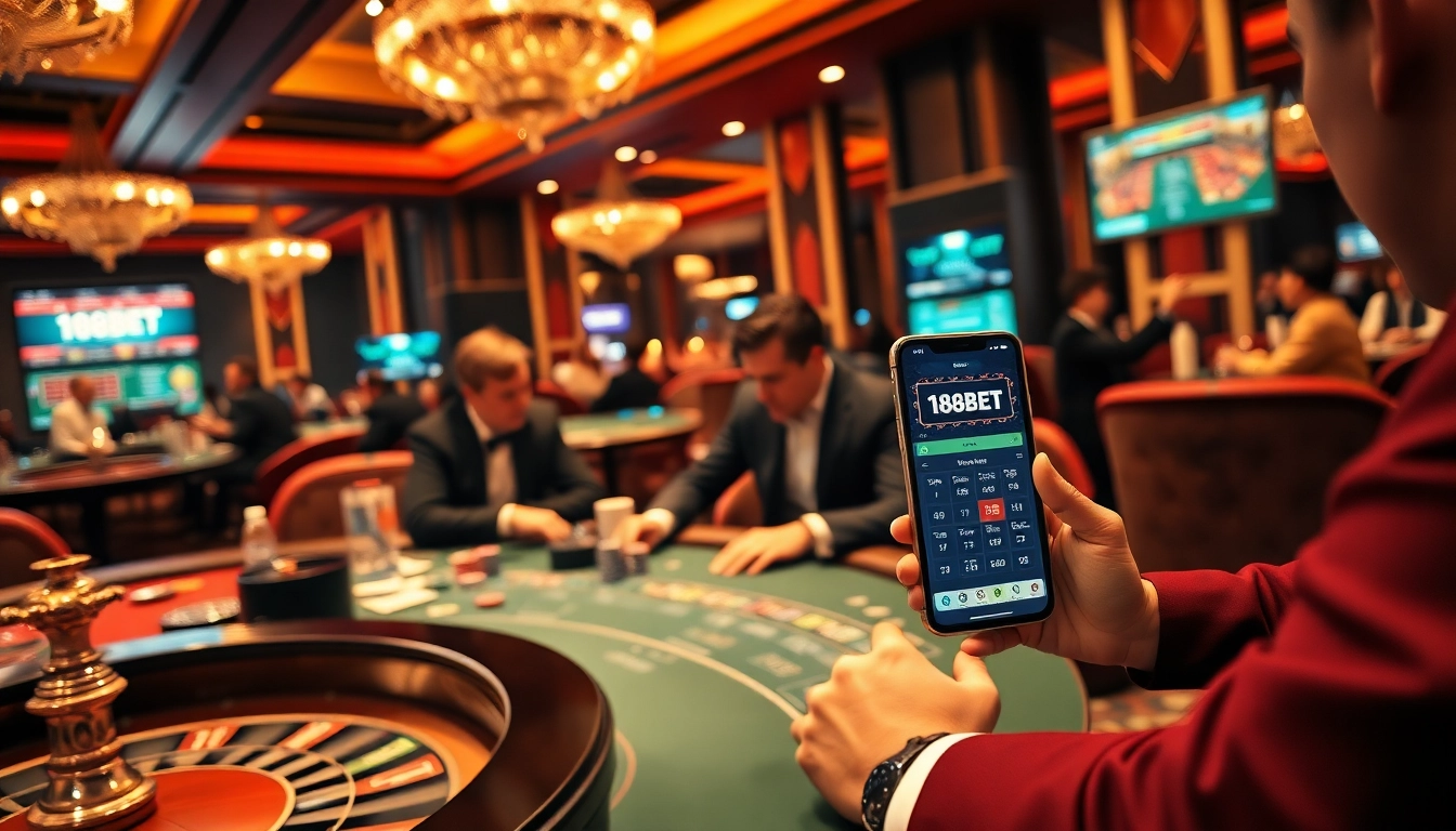 The 188bet app enhances the excitement of casino gaming by offering live access to tables and betting options.