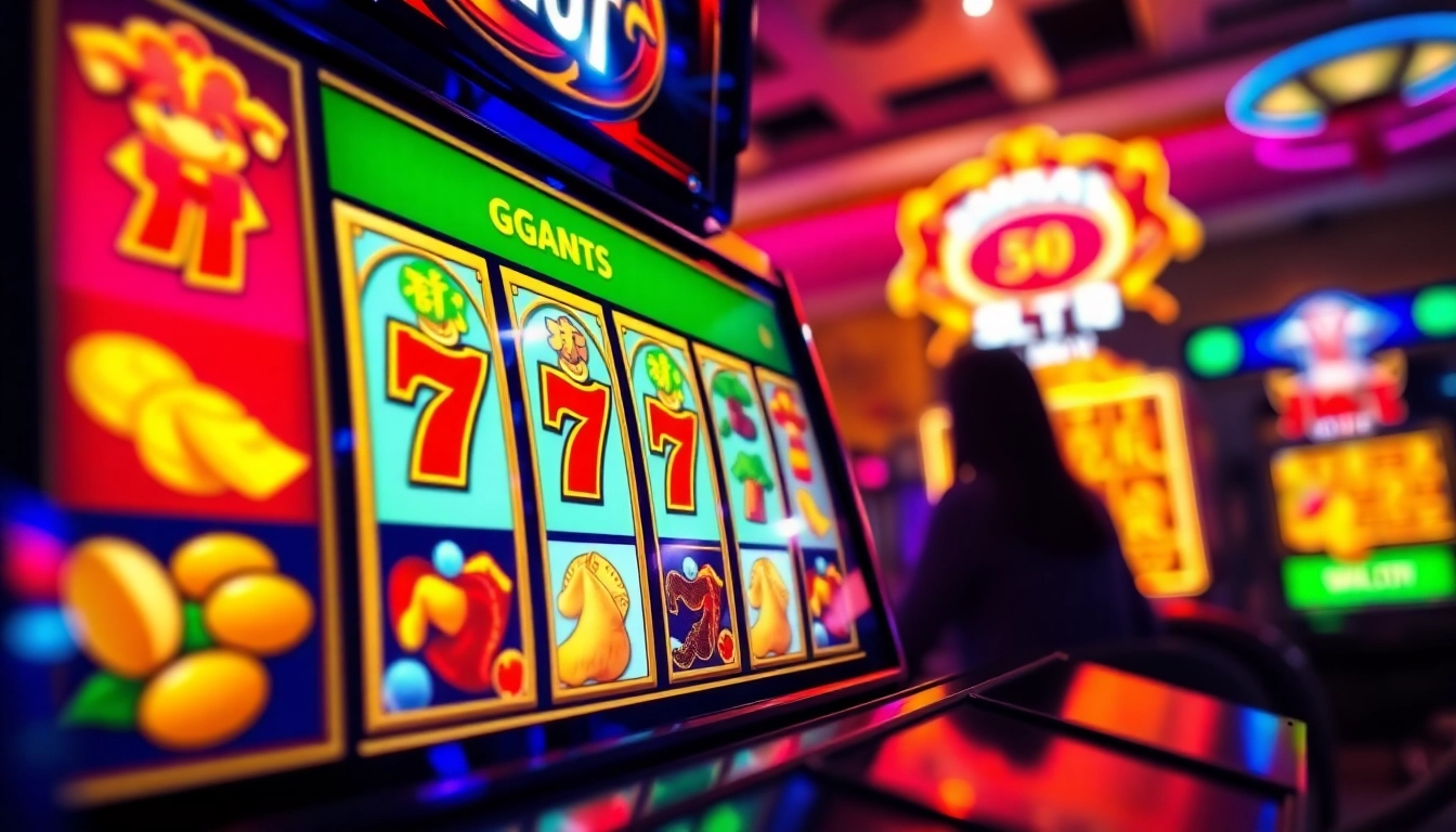 Exciting gameplay scene showcasing doaslot slot machine with vibrant colors and spinning reels.