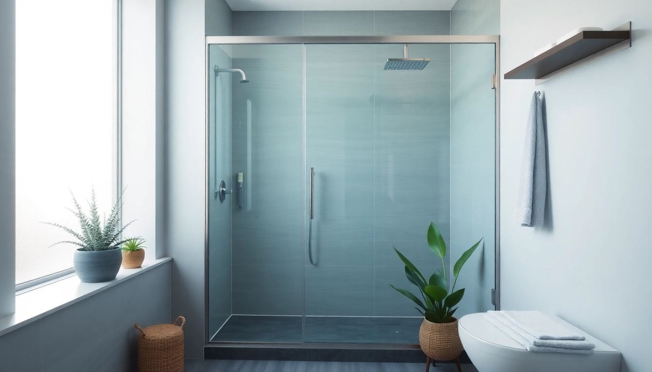 Transform your bathroom with a stunning wet room shower featuring elegant design elements.