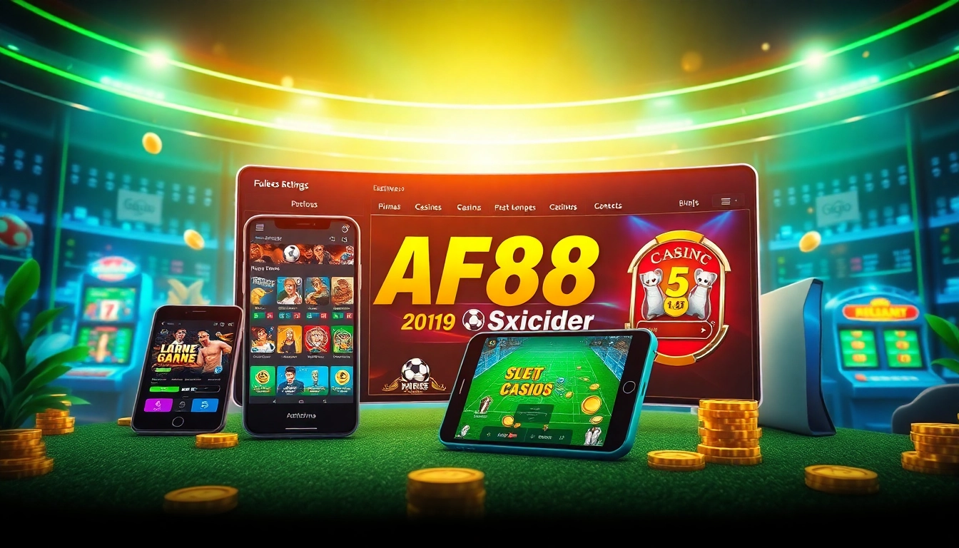 AF88 online gaming experience showcasing vibrant gaming options and user-friendly interface.