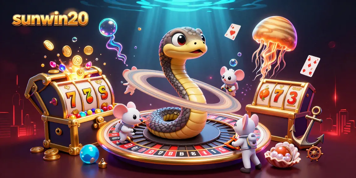 Place bets with sunwin20 at a cosmic casino featuring striking characters and vibrant elements.