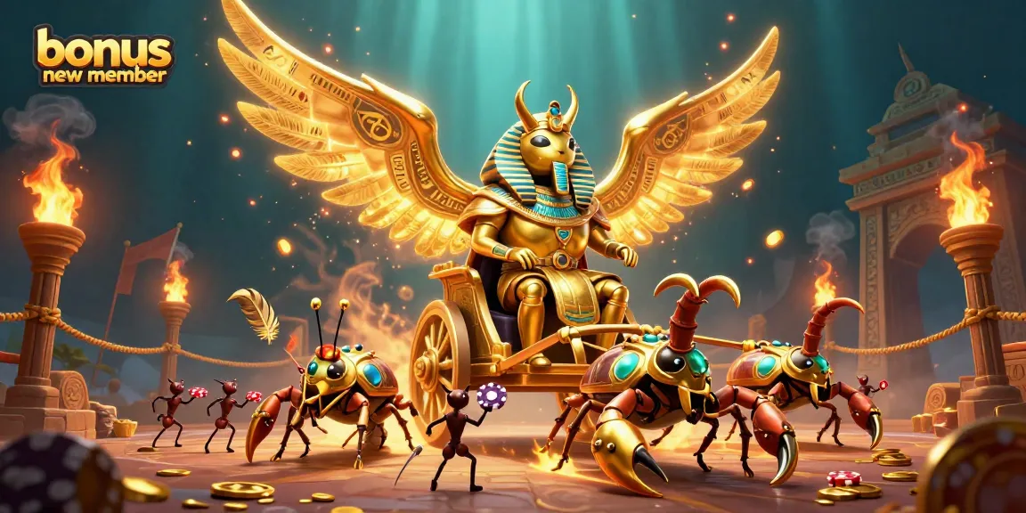 Meriahkan permainan dengan bonus anggota baru yang menguntungkan dalam ilustrasi kasino 3D.