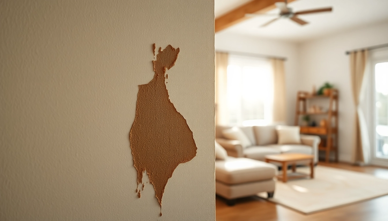 Spray foam causing damp on a wall, highlighting damage in a cozy living room setting.