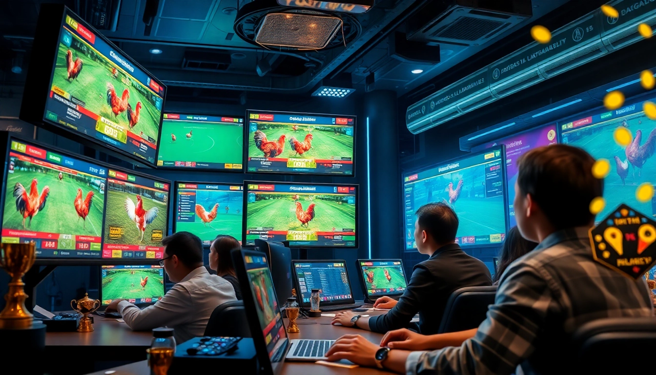 Live betting atmosphere at dagawin.live with engaged players and vibrant screens.