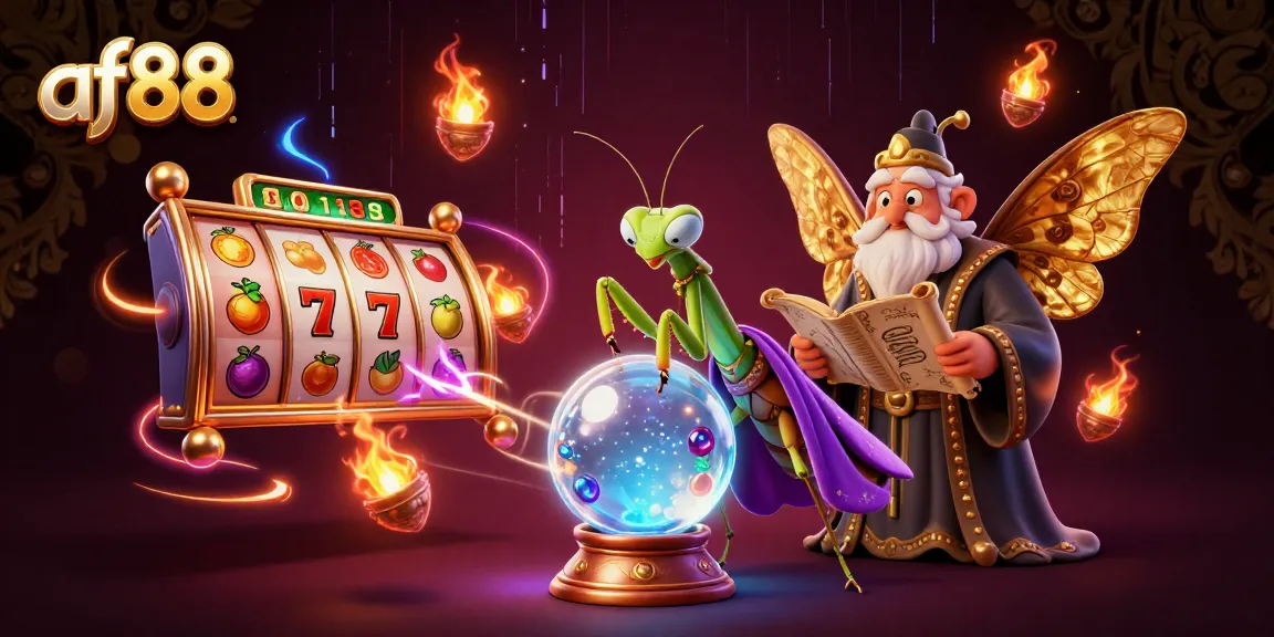 Play exciting slot games with af88, featuring vibrant graphics and engaging character elements.