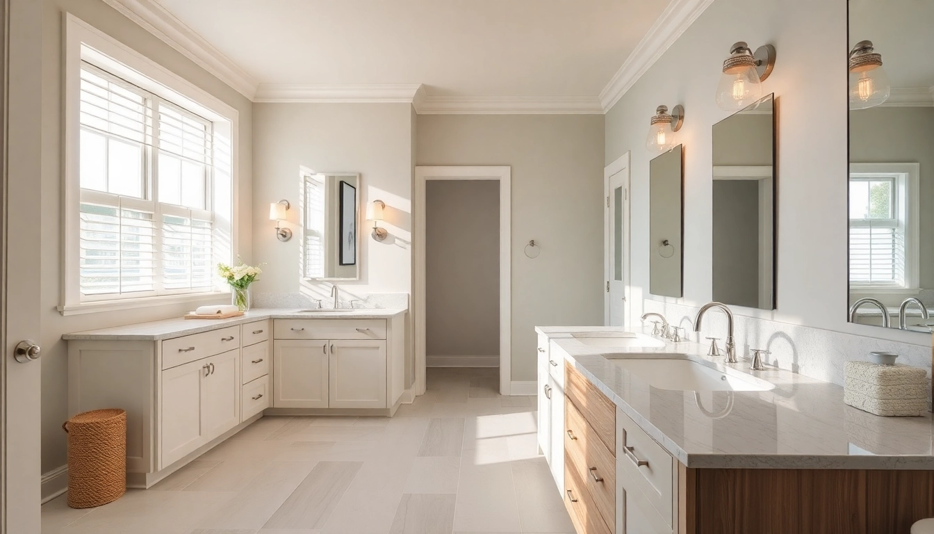 Stunning bathroom remodeled by a professional Bathroom Remodeling Contractor featuring elegant fixtures.