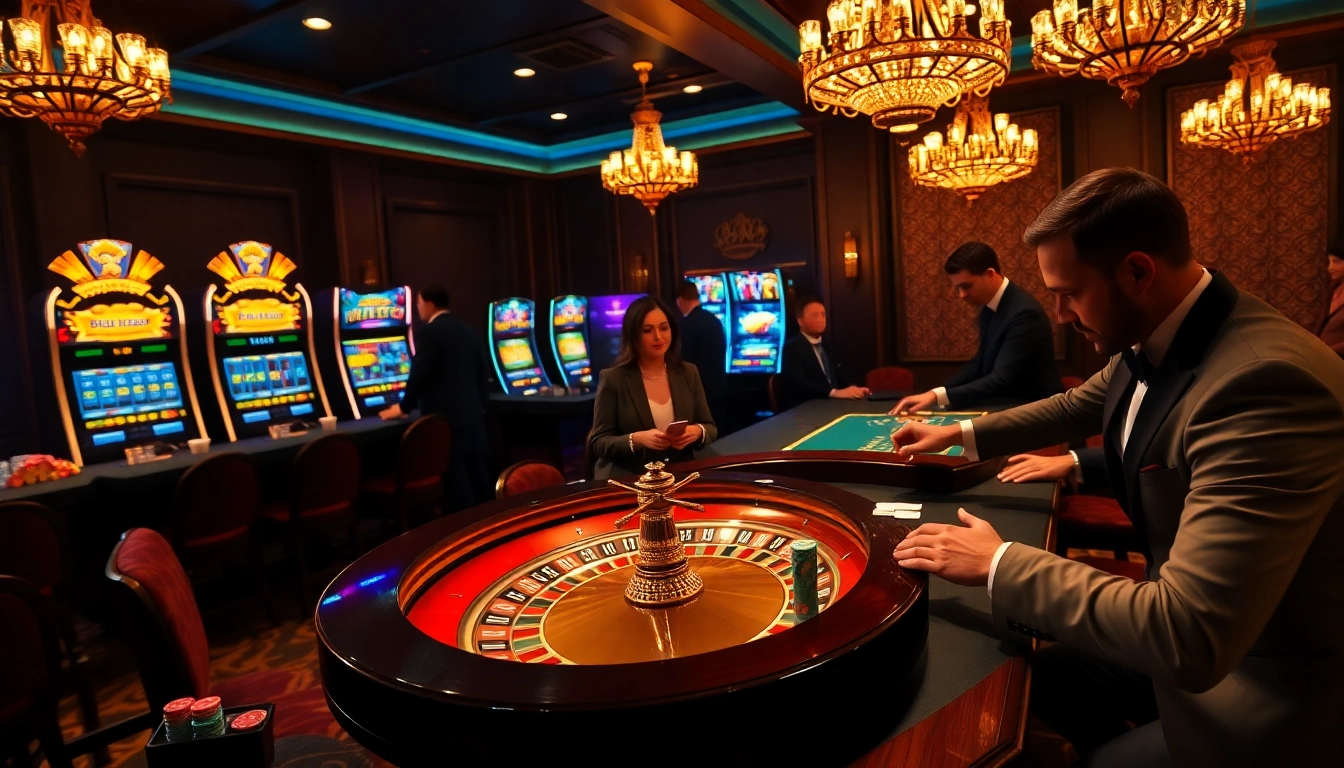 Experience the thrill of gaming at bet88.com with vibrant casino visuals featuring roulette and poker.