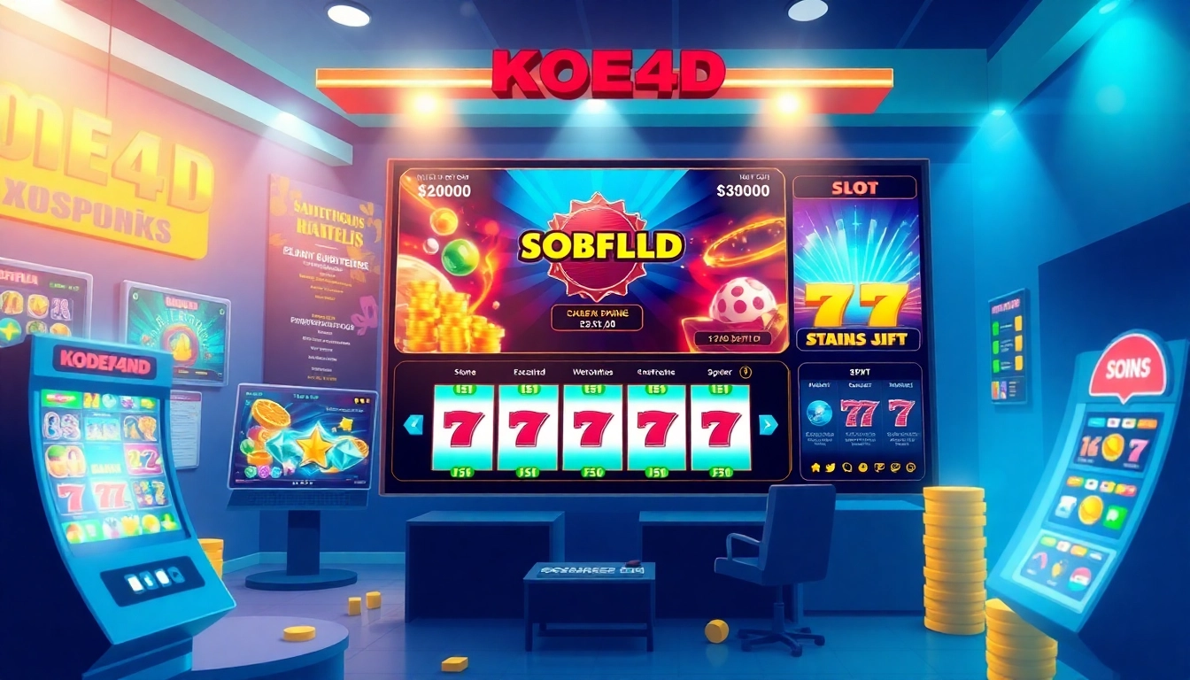 Kode4d link showcasing an engaging online gaming platform with vibrant slot games.
