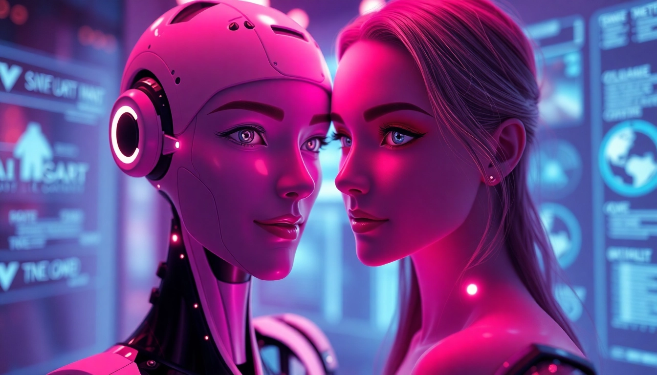 Engage in ai sex chat with a captivating AI character in a warm, inviting digital setting.