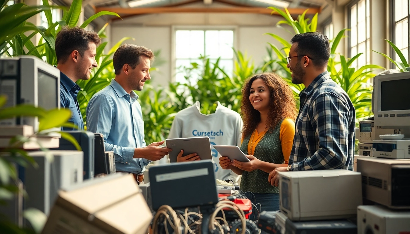 Collect old computers for free through professional recycling services with community engagement.