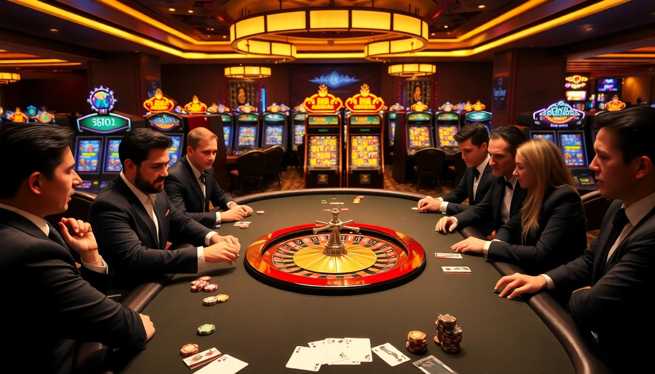 Experience thrilling gameplay at https://rr88a.us.com/ with vibrant casino visuals featuring poker and roulette.