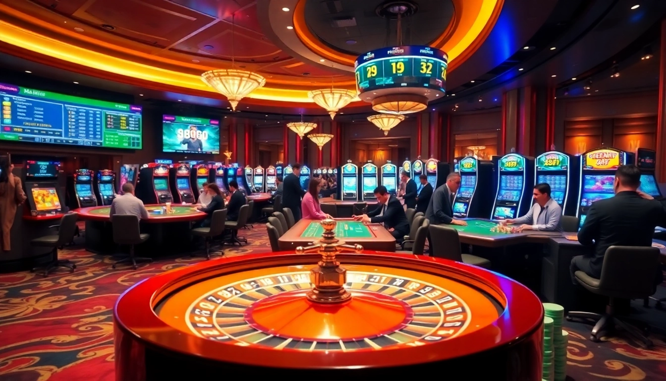 Experience the thrill of betting with bet168 keo nha cai at a luxurious casino setting filled with excitement.