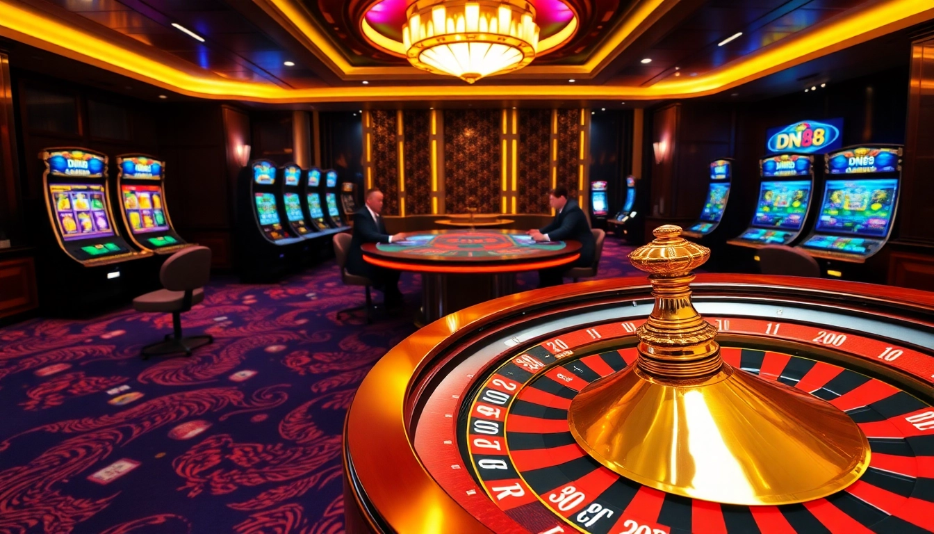 Experience the thrill of winning at DN88 with vibrant casino tables and exciting games.