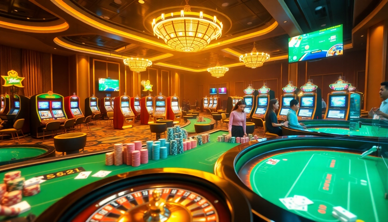 Engage in exhilarating online casino action at uu88 with vibrant gaming tables and exciting visuals.