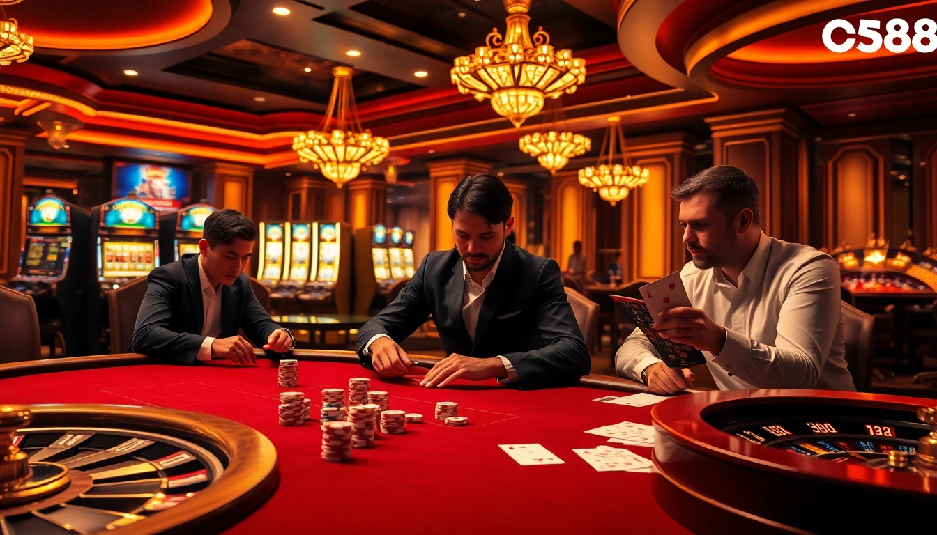 Experience the thrill of betting at nhà cái win678 with top-quality poker tables and luxurious casino elements.