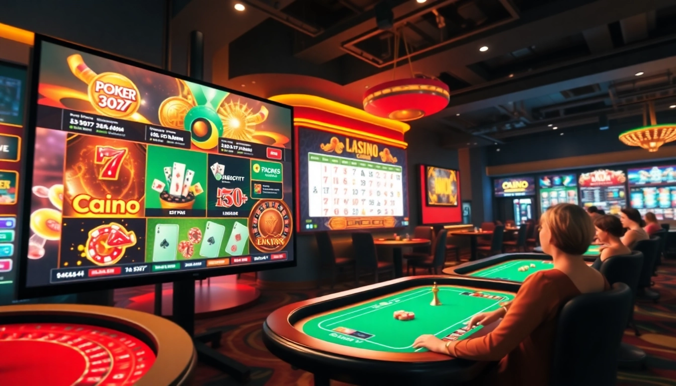 Engaging online gaming scene featuring Lauthaitv's vibrant casino games and players.