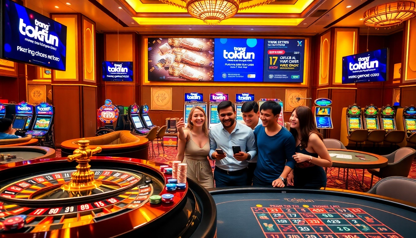 Experience the excitement at trang okfun with vibrant poker tables and thrilling games.