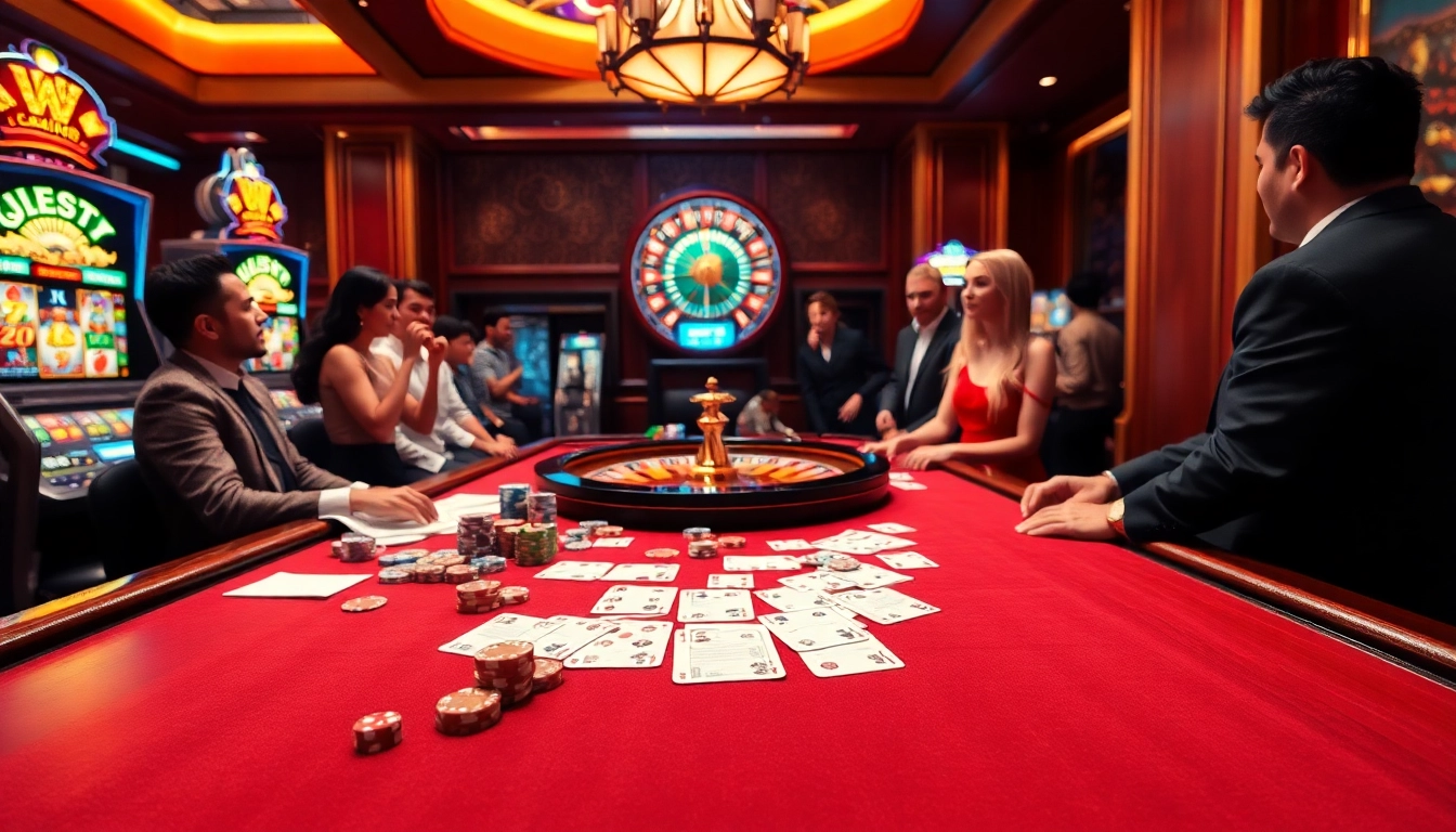 Experience thrilling gambling action at go88's luxurious casino tables and vibrant games.