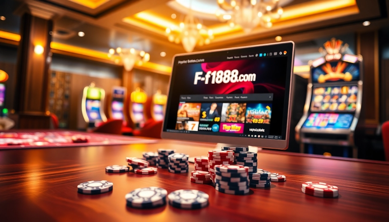 Experience thrilling online gambling at https://f168info.com/ in a luxurious casino environment.