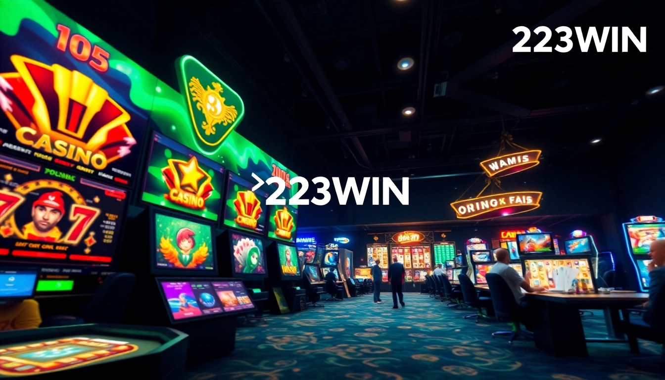 Experience the excitement of online gambling with 23WIN's engaging gaming interface featuring diverse casino games.