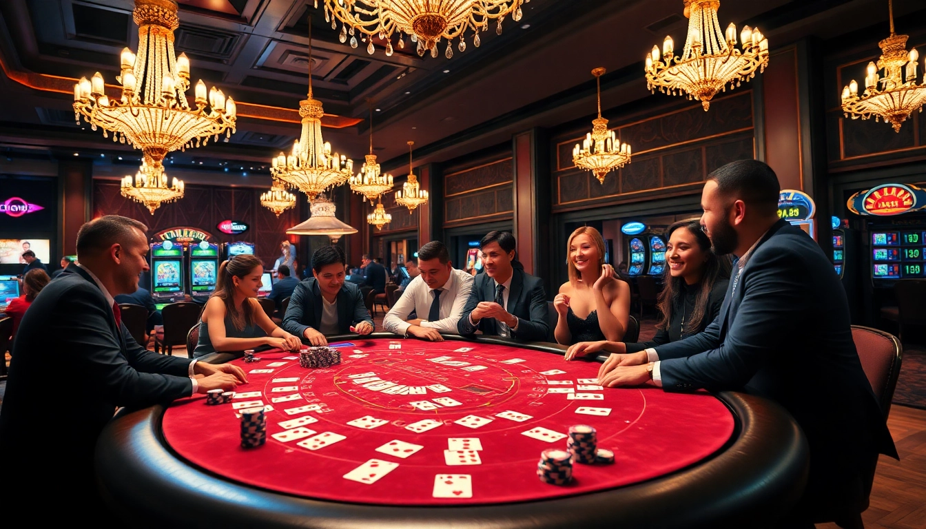 Engage in a thrilling poker game at vn23 casino, where high-stakes excitement and luxury meet.