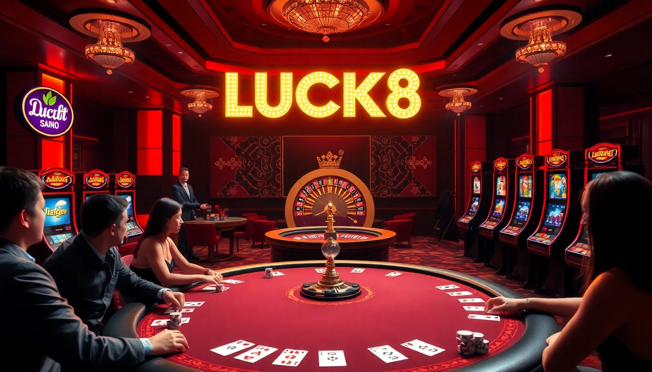 Trải nghiệm sự hứng thú tại casino LUCK8 với các trò chơi sinh động và những màn casino đầy hồi hộp.
